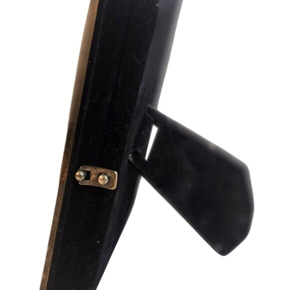 Vintage Silver Tone Picture Frame 5"x7" Hinged Back Stand Classic Home Decor - Picture 12 of 15